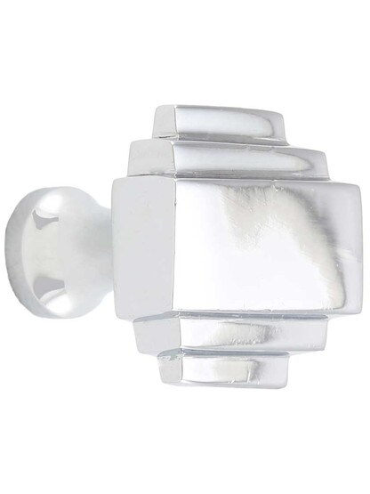 Streamline Deco Cabinet Knob in Polished Chrome.